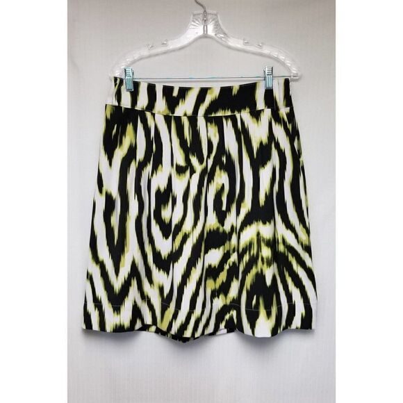 Women's Worthington Multicolor Green white & Black Pleated Skirt Size 6 - Picture 4 of 5